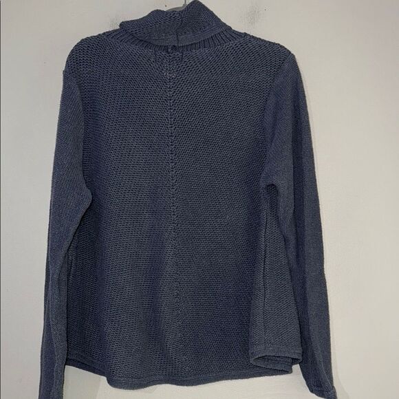 Monterey Bay Blue Turtleneck Sweater Relaxed Fit - Picture 7 of 9